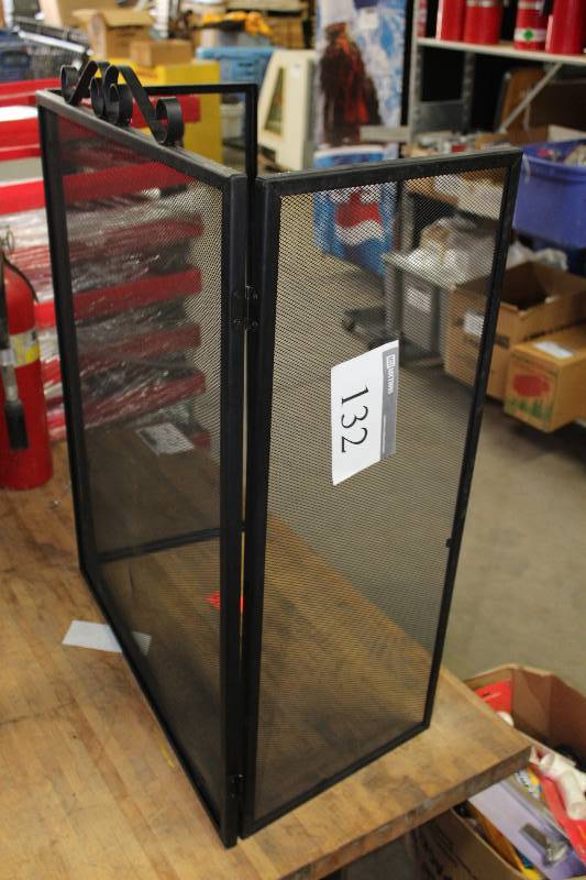 lot 132 image: Fireplace Grate w3 Sections & Ornamental Top.