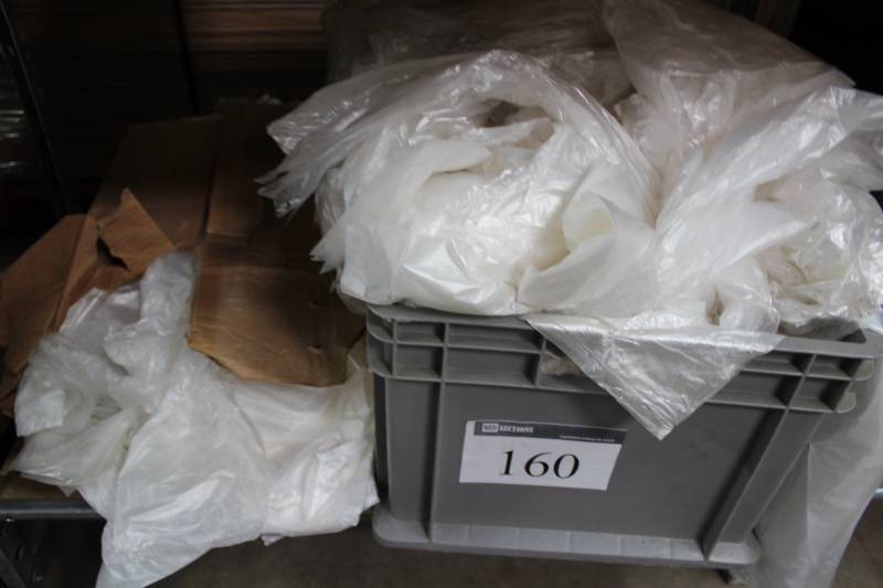 lot 160 image: Tote of Plastic Bags.