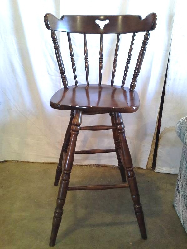 4 -Wood bar stools