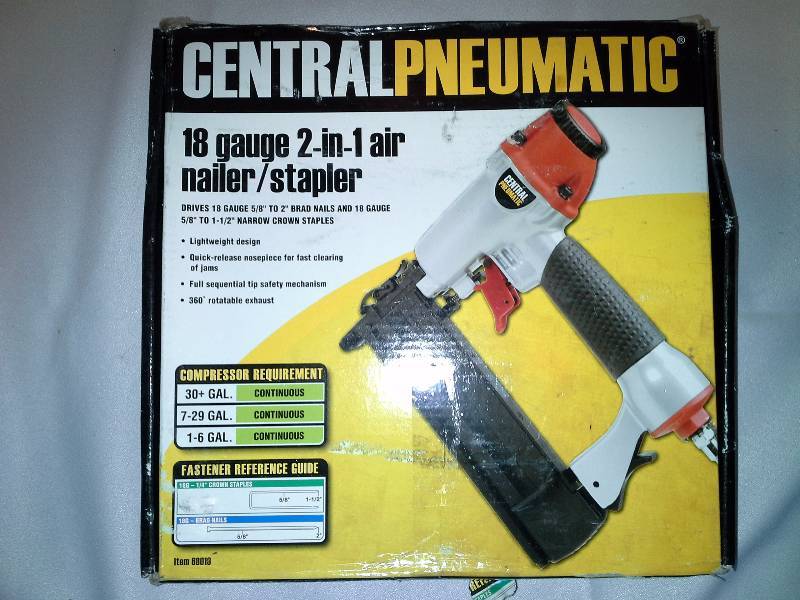 18 Gauge 2-in-1 Air NailerStapler