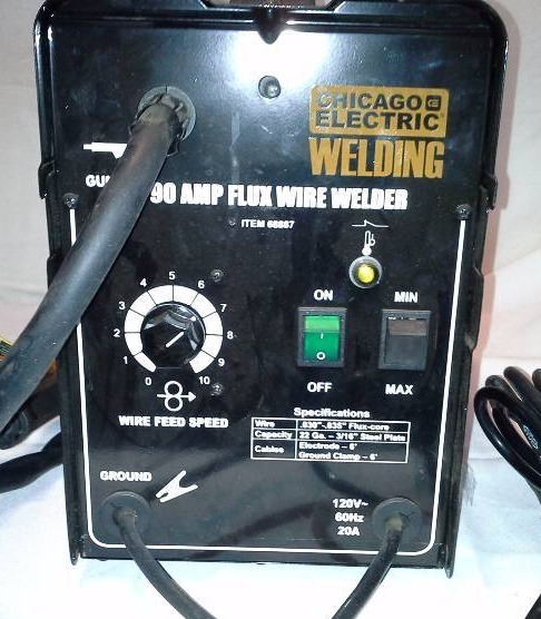 91 Amp-AC, 120 Volt, Flux Cored Welder