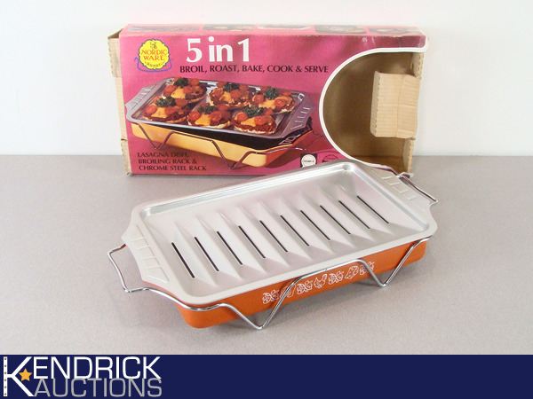 lot 45 image: RARE NOS Vintage Nordic Ware 5-in-1 Broil, Roast, Bake, Cook, and Serve Pan