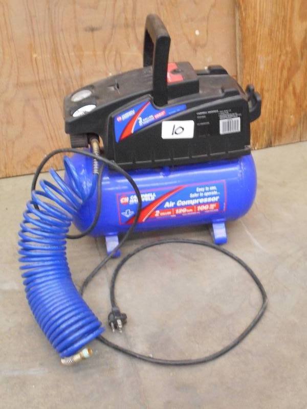 lot 10 image: Campbell Hausfeld 2-Gallon 100PSI A...