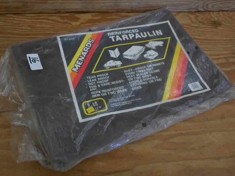 lot 16 image: Unused 6x8 Poly Tarp ...