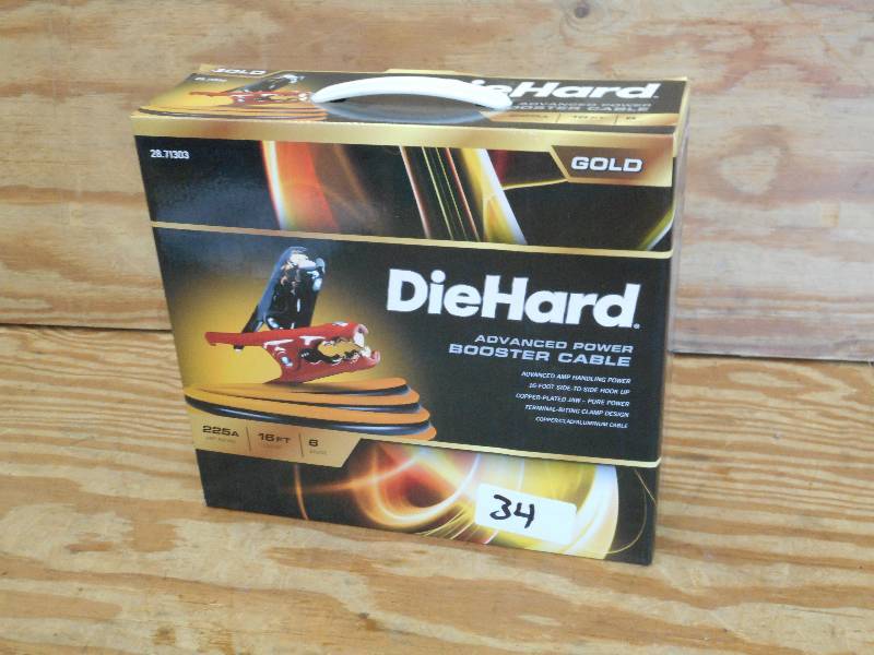 lot 34 image: Unused DieHard 6-Gauge 16ft Booster...