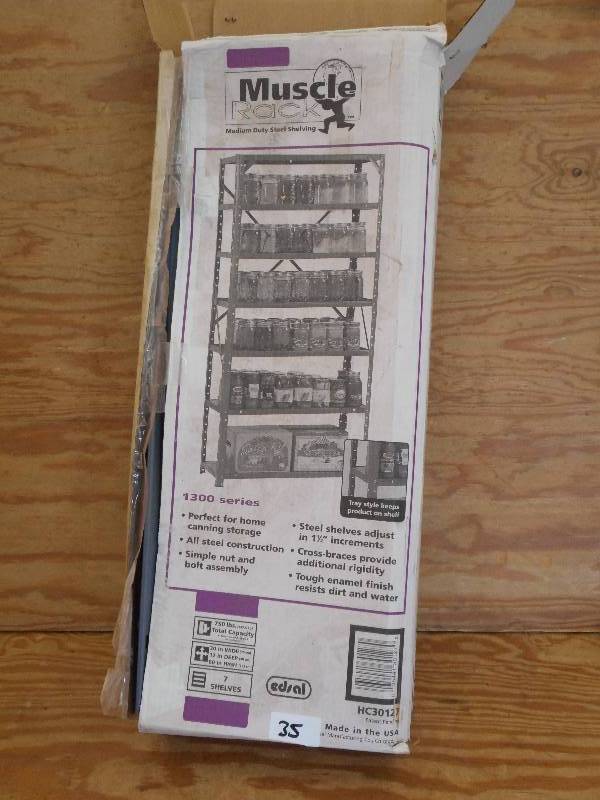 lot 35 image: Unused Muscle Rack 12x30x60 750#...