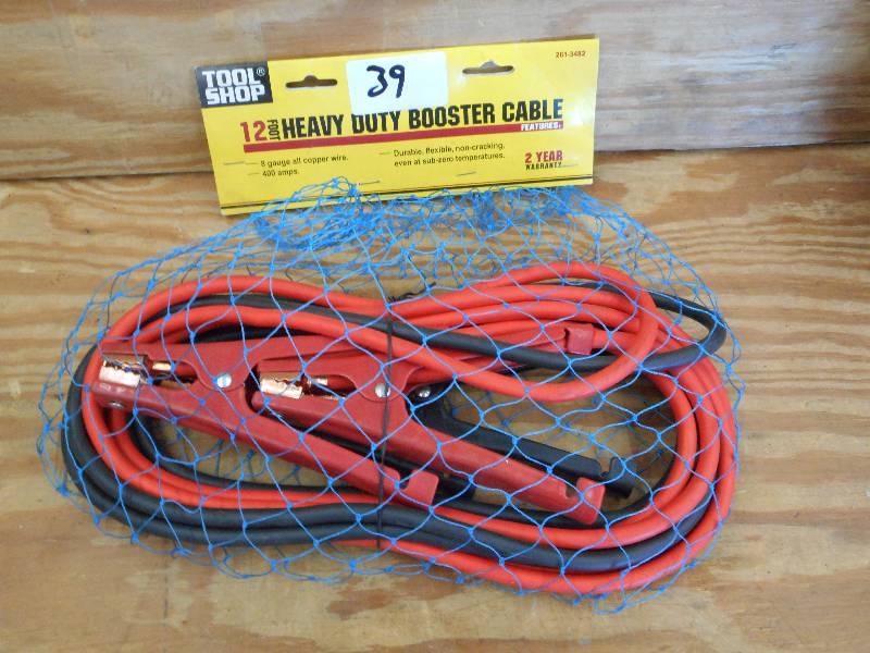 lot 39 image: Unused Tool Shop 12ft 8-gauge Boost...