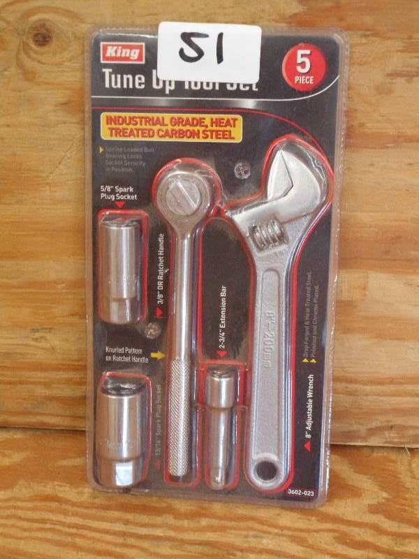 lot 51 image: King 5-Piece Tune-Up Tool Set ...