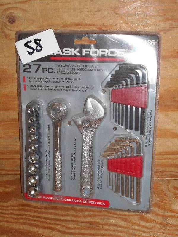 lot 58 image: Unused TaskForce 27-Piece Tool Set ...
