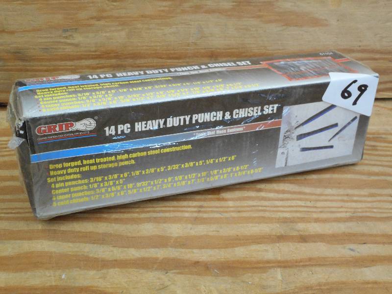 lot 69 image: Unused Grip 14-Piece Heavy Duty Pun...