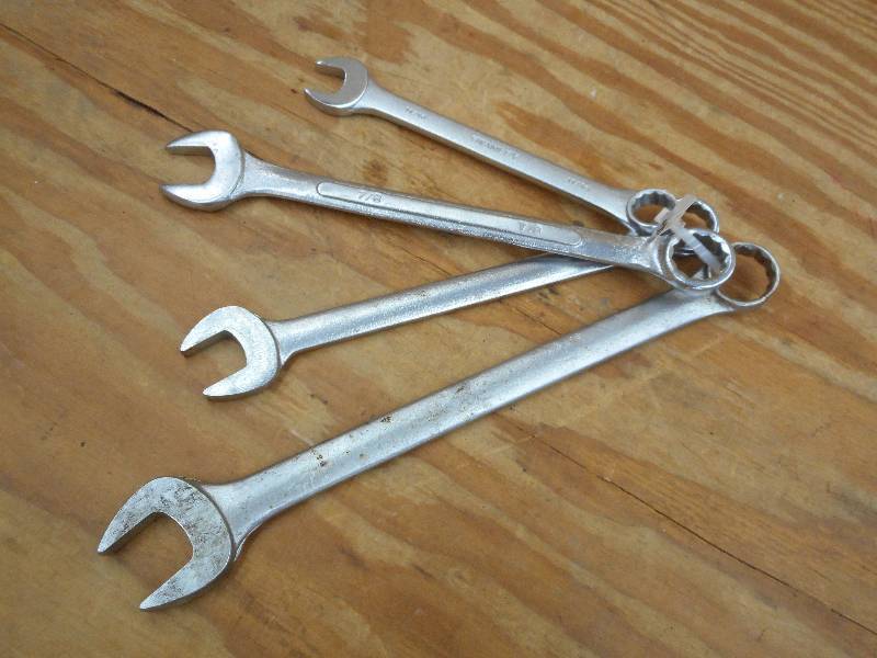 lot 85 image: 4-Piece SAE Wrench Set ...
