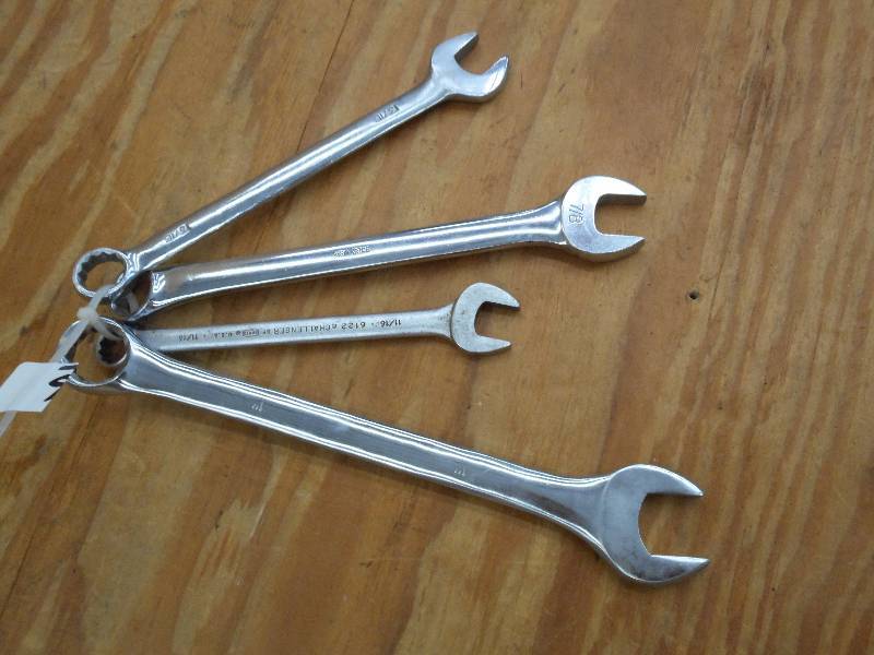 lot 86 image: 4-Piece SAE Wrench Set ...