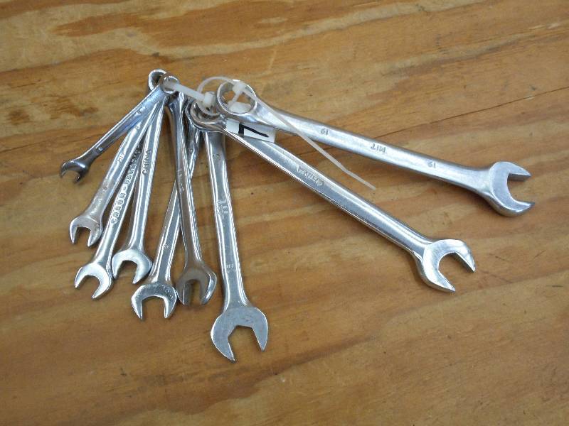 lot 87 image: 9-Piece Metric Wrench Set ...