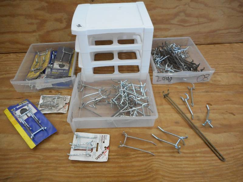 lot 95 image: Large Lot Of Misc Peg-Board Hooks &...