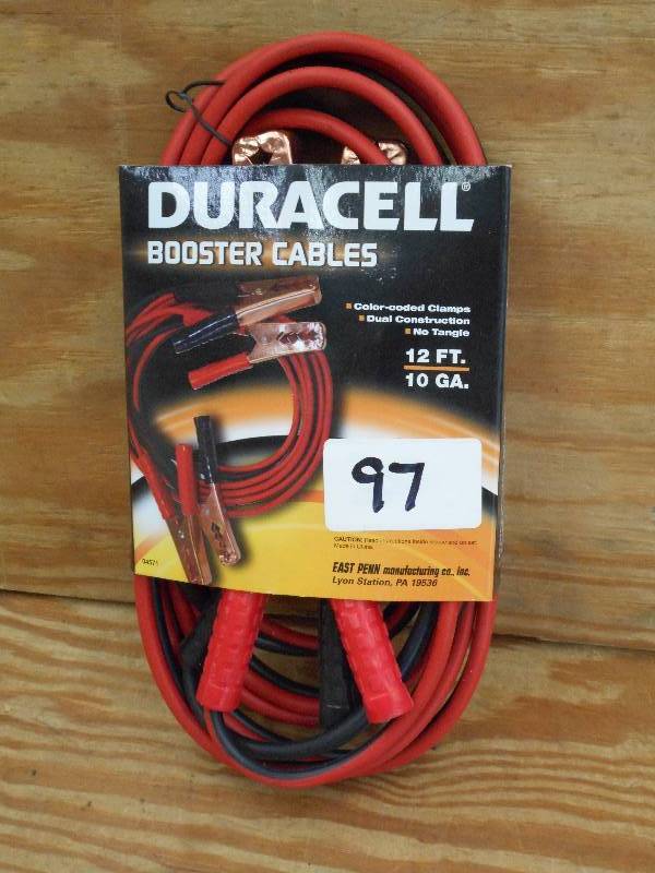 lot 97 image: New Booster Cable Set ...