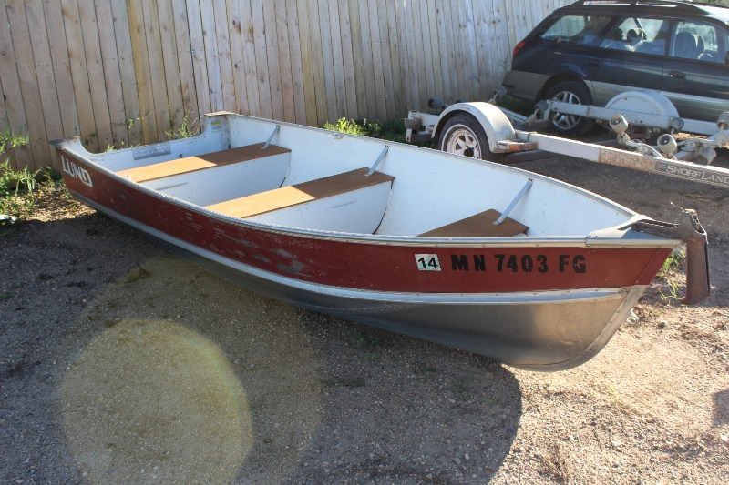 1988 Lund 14" Aluminum Boat Lowry Consignments 38 KBID