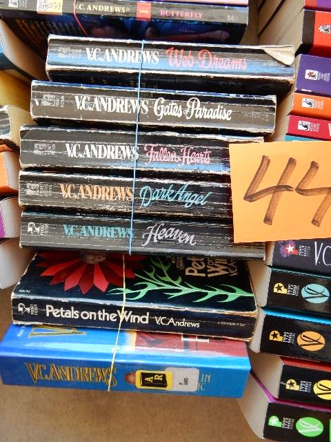 lot 44 image: VC Andrews paper backs
