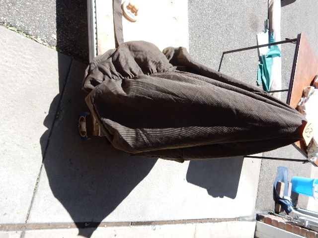 lot 63 image: Cloth Chair Cover.. Nice Shape.. Dark Brown.