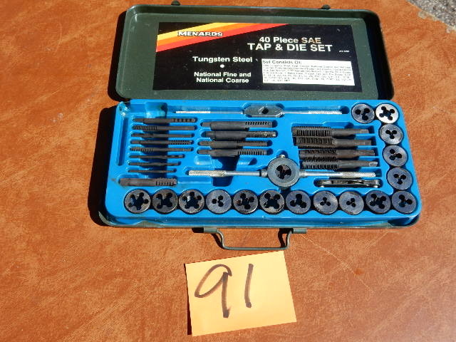 lot 91 image: Menards Tap and Die Set