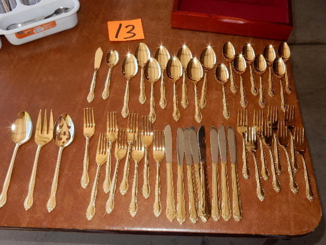 lot 12 image: PRESCOTT Forged Stainless Steel Flatware