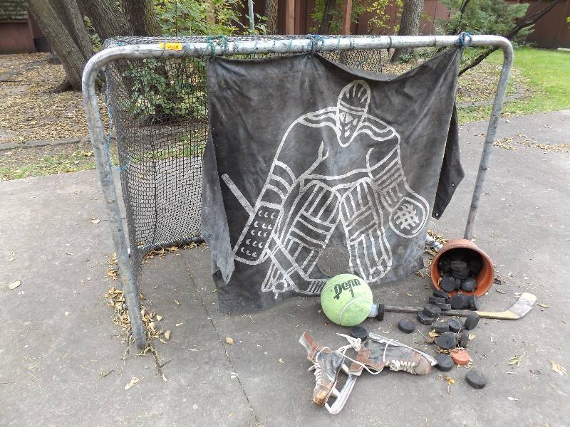 lot 564 image: Metal Hockey Goal with Target