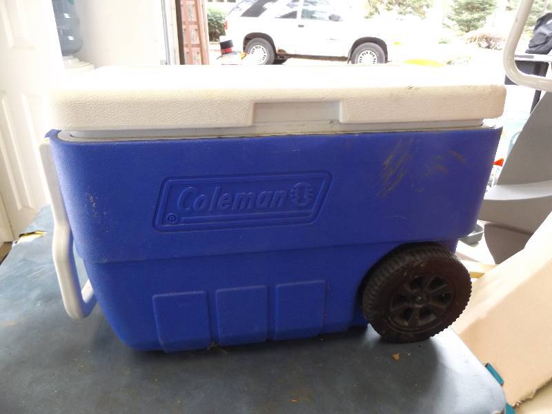 lot 485 image: Coleman Cooler and Contents Pictured