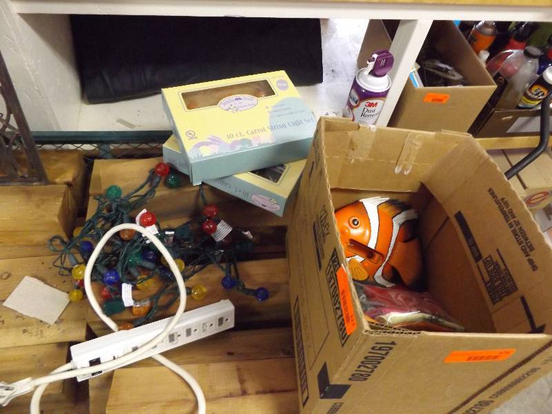 lot 474 image: Lights, Bandannas, Nutcracker, Plastic Fish, more