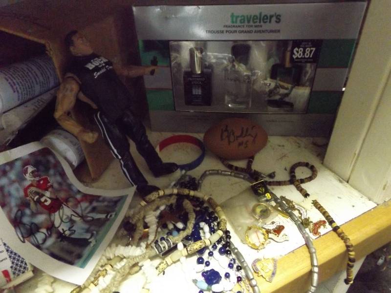 lot 244 image: Rosaries, Beads, The Rock Toy, Card Decks, more