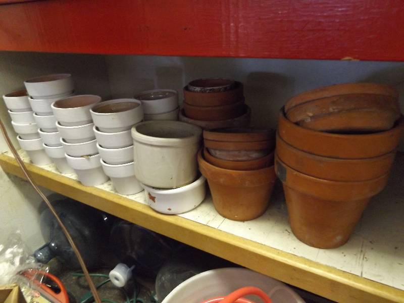 lot 250 image: Clay Flower Pots