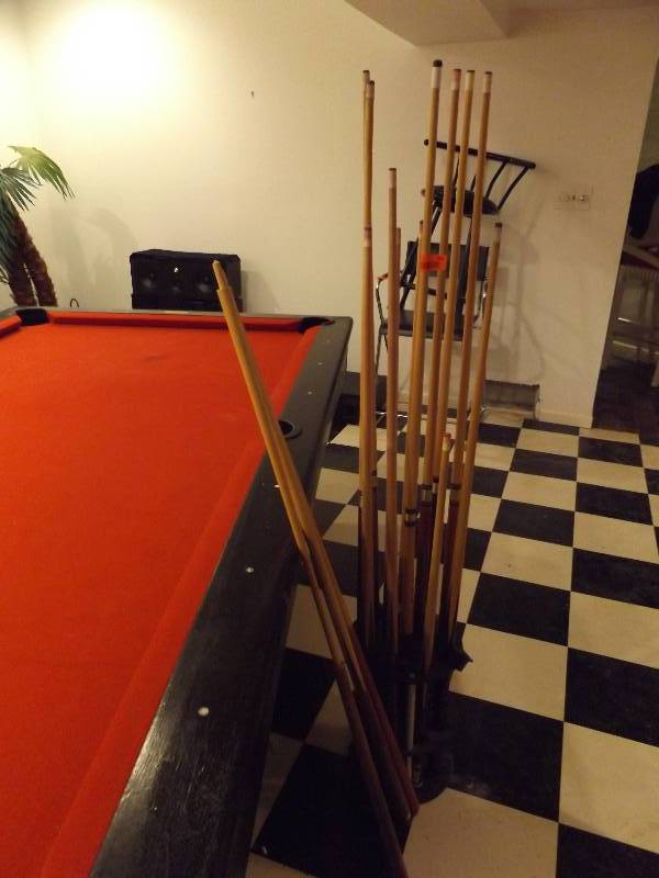lot 351 image: Pool Rack and Cues