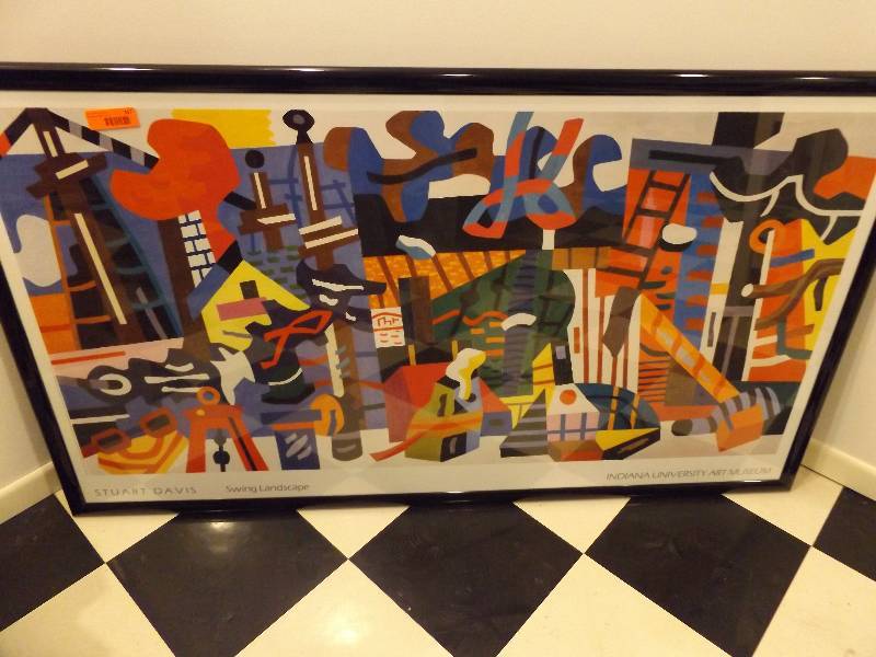 lot 357 image: Large Print - Stuart Davis, Indianapolis University Art Museum