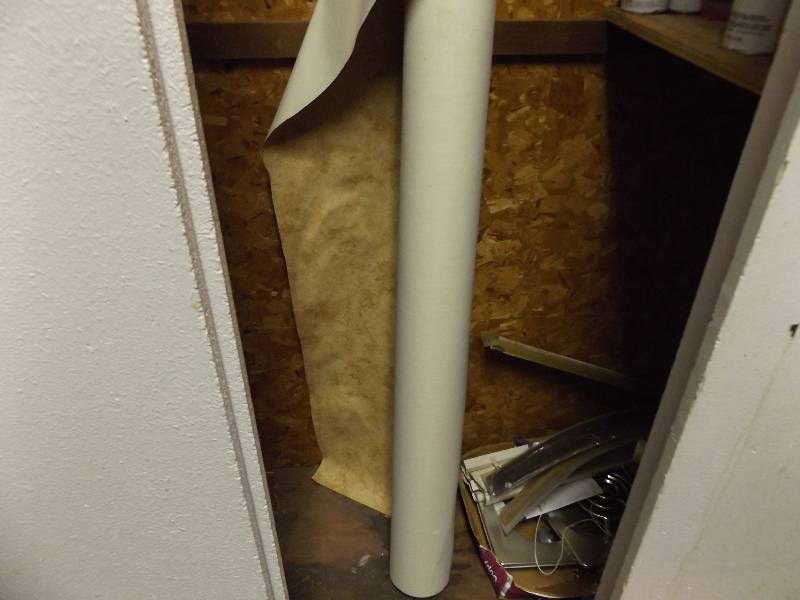 lot 257 image: Roll of Wallpaper, Mini-Blinds, More
