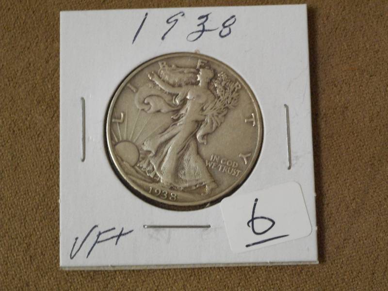1938 Half, VF, Showing Most Detail ...