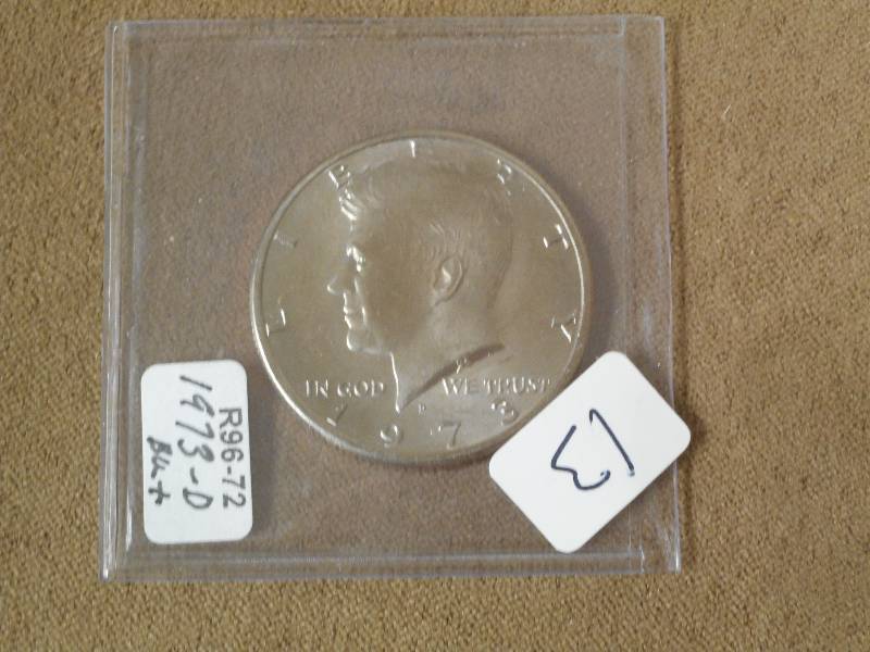 1973-D Clad Kennedy Half Dollar, BU...