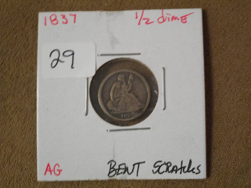1837 12-Dime With Slight Bend ...