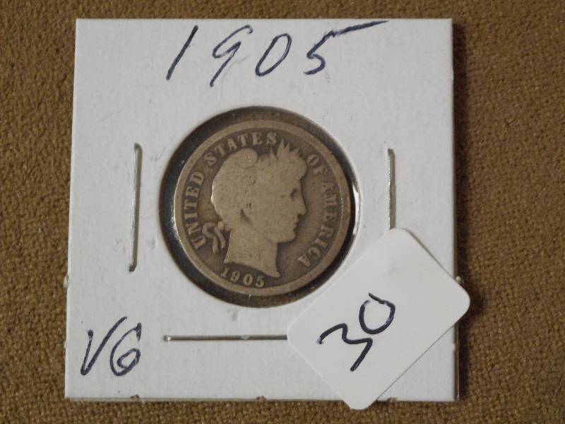 1905 Barber Dime ...