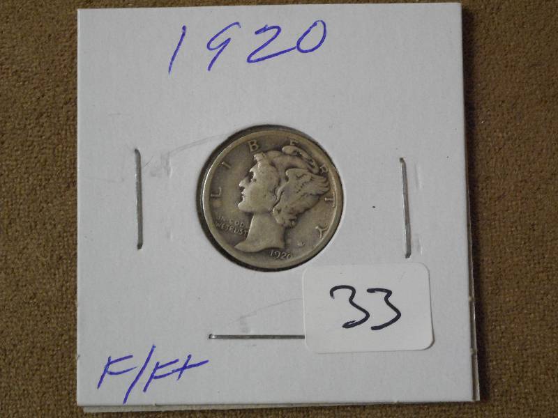 1920 Mercury Dime ...