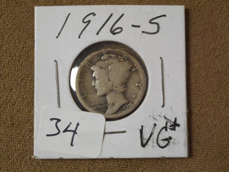 1916-S Mercury Dime ...