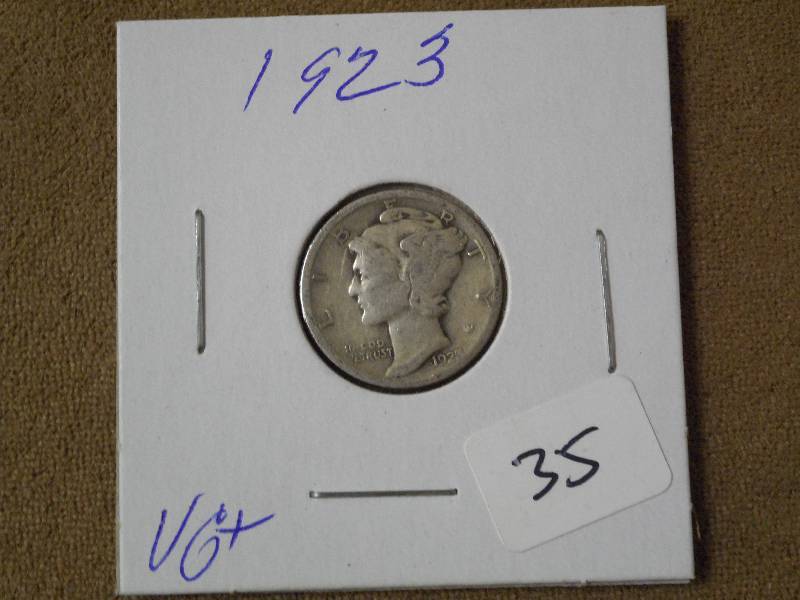 1923 Mercury Dime ...