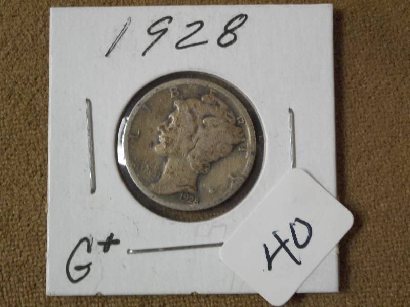 1928 Mercury Dime ...