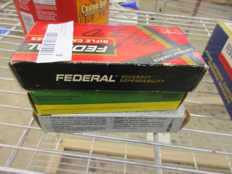 3 boxes of 30-30 rounds