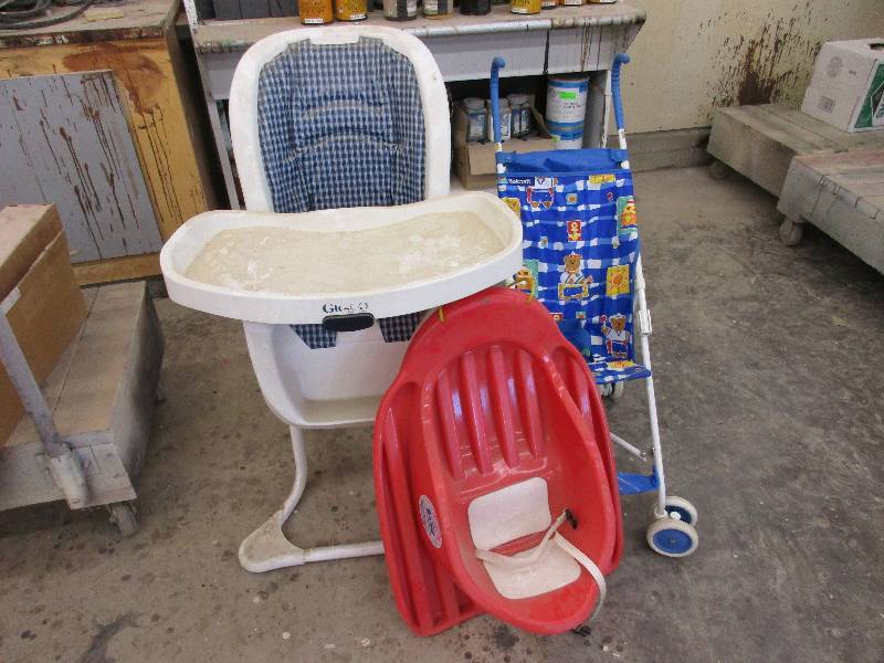 High Chair  stroller  sled