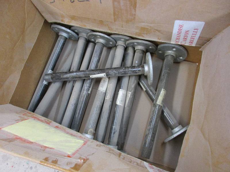 Iron pipe nipples and flanges