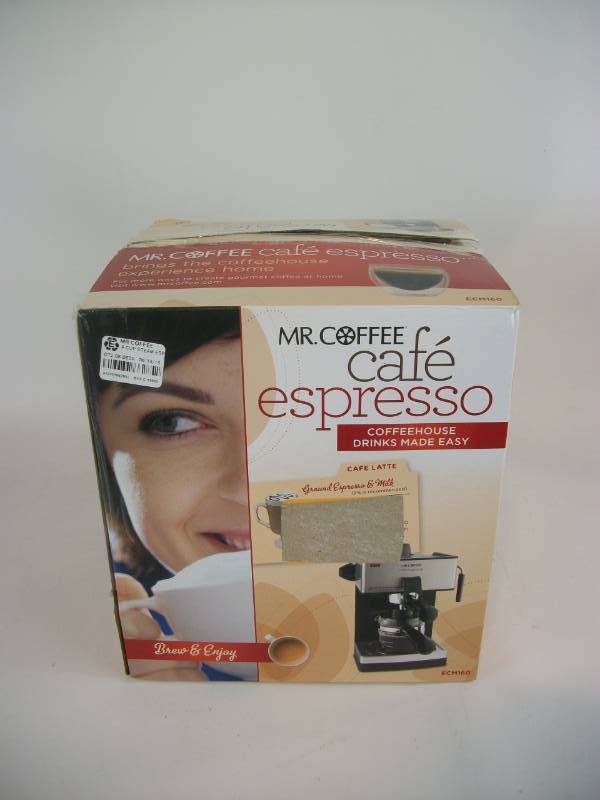 Mr. Coffee 4-Cup Steam Espresso Machine, Black