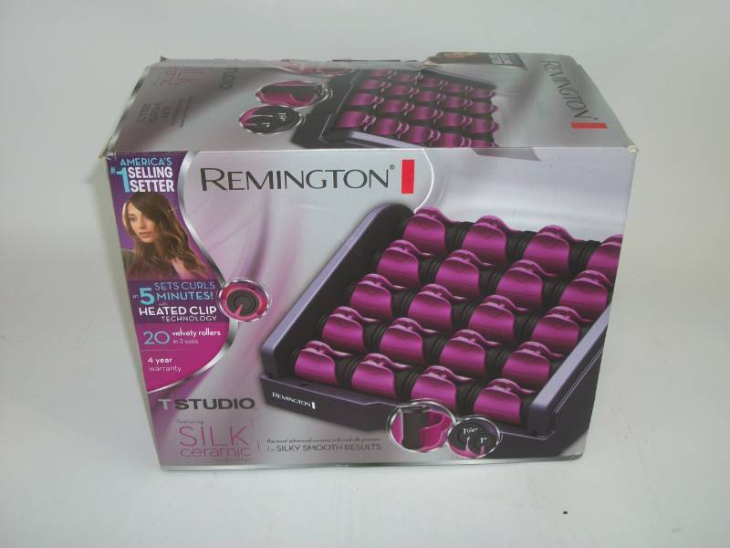 Remington Pink Silk Ceramic Heated Clip Setter, 1-1 14 Inch, Pink
