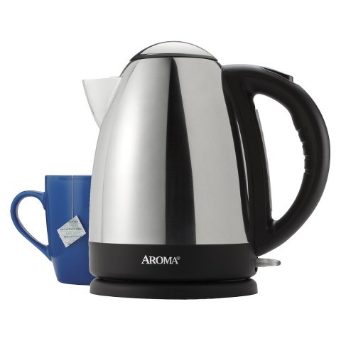 Aroma Hot H20 X-Press 7-Cup Stainless Steel Electric Kettle