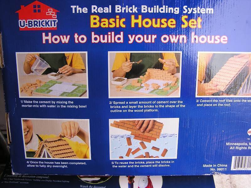 lot 35-COPY image: U-BRICK IT HOUSE KIT NEW