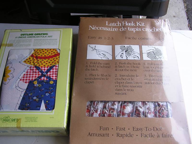 lot 67-COPY image: LATCH HOOK AND QUILTING KITS NEW SET OT 2