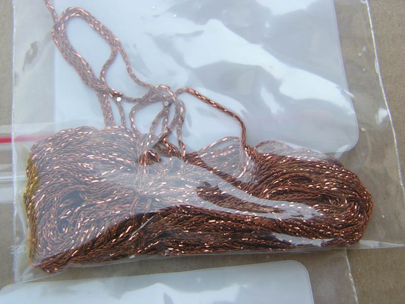 lot 13-COPY image: NEW COPPER THREAD 10 YARDS LOT OF 5