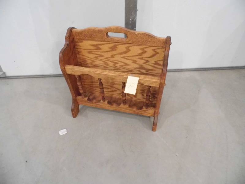 Oak Magazine Rack